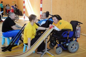 Boccia II. ligové kolo BC3 Žilina Turie 2014