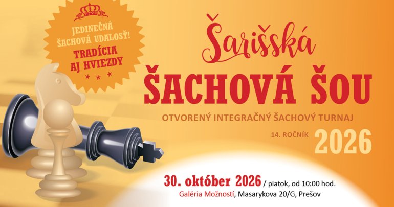 Šarišská šachová šou 2026